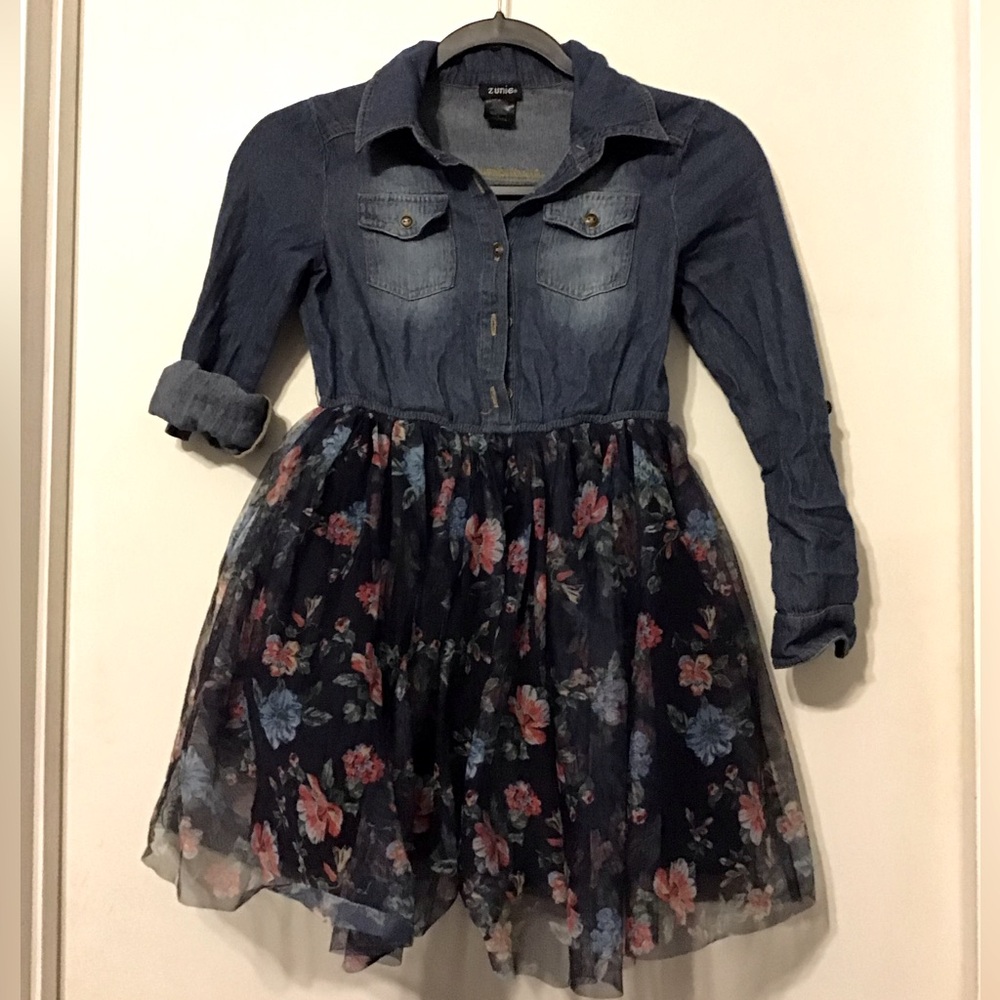 Girls denim bodice